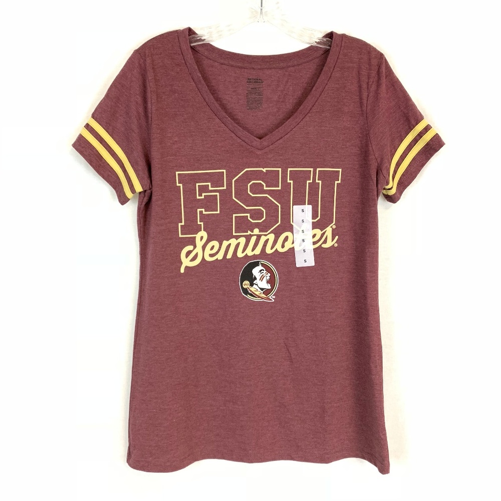 FSU Florida State V-Neck Tee NWOT